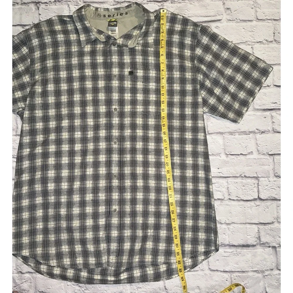 VTG 90s The North Face‎ A5 Series SS Button Up Shirt Sz XXL Plaid TNF Climbing